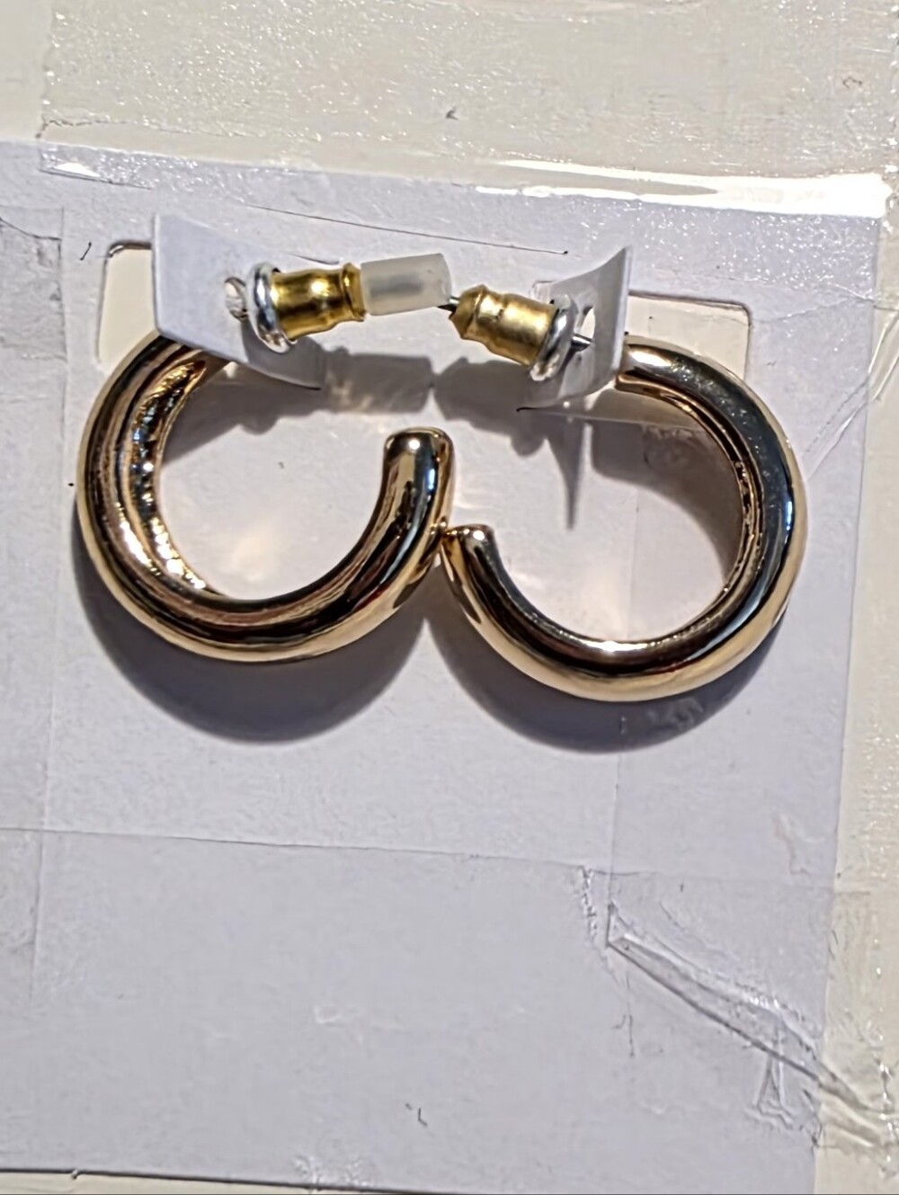 Gold-Tone Classic Hoop Earrings - Women Jewelry